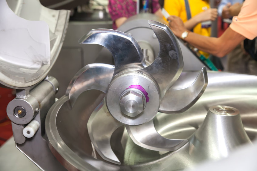 cleaning a meat slicer