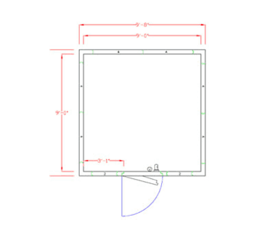 American Panel Corporation 10X10F-I Walk-In Freezer