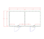 American Panel Corporation 10X20-O Walk-In Combination Cooler/Freezer (50/50 split)