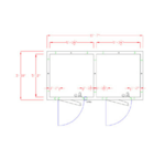 American Panel Corporation 6X12-I Walk-In Combination Cooler/Freezer (50/50 split)