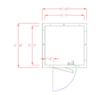 American Panel Corporation 6X6F-O Walk-In Freezer