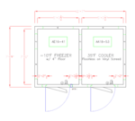 American Panel Corporation 8X12-I Walk-In Combination Cooler/Freezer (50/50 split)