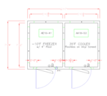 American Panel Corporation 8X12-O Walk-In Combination Cooler/Freezer (50/50 split)