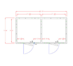 American Panel Corporation 8X16-I Walk-In Combination Cooler/Freezer (50/50 split)